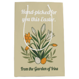 Bolsa De Regalo Mediana Modern Botanical Easter Blessings