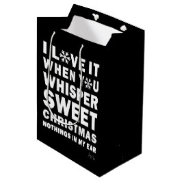 Bolsa De Regalo Mediana Modern Xmas Black & White Gift Bag | Sweet Xmas