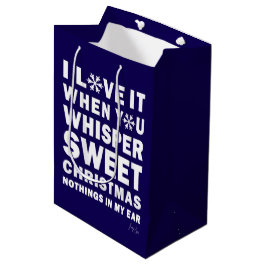 Bolsa De Regalo Mediana Modern Xmas Navy & White Gift Bag | Sweet Xmas
