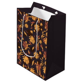 Bolsa De Regalo Mediana Modernas y elegantes decoradoras Naranja amarillo 