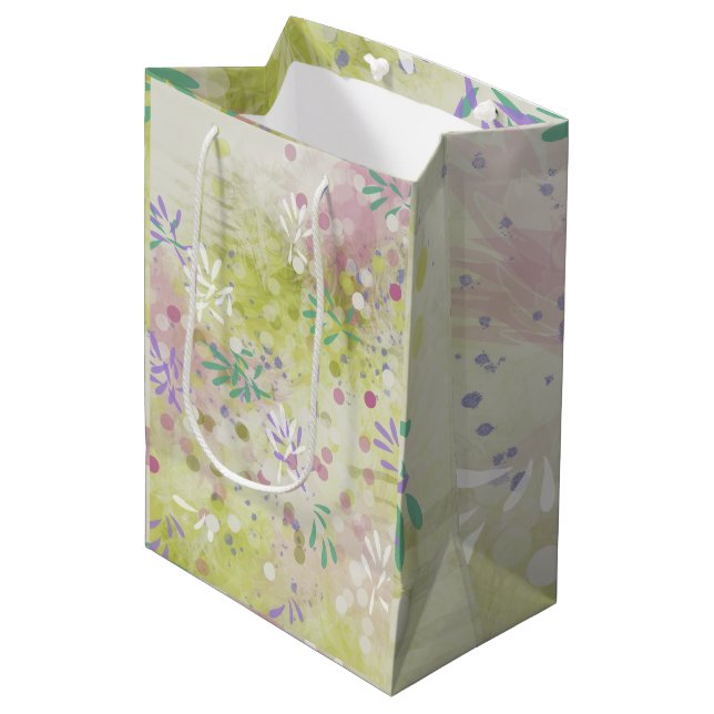 Bolsa De Regalo Mediana Moderno Abstracto  (Angulo Anverso)