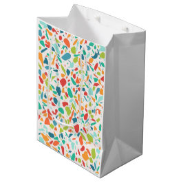 Bolsa De Regalo Mediana Moderno diseñador arquitectónico Terrazzo colorido