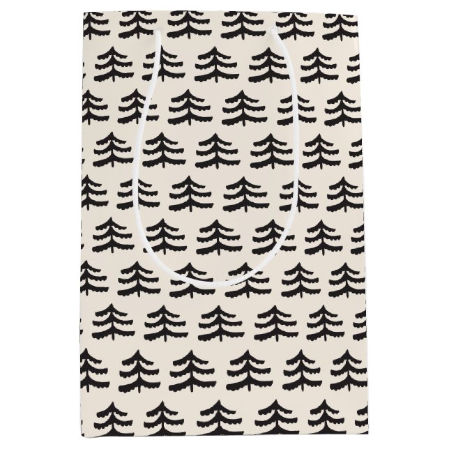 Bolsa De Regalo Mediana Moderno Evergreen simple (Anverso)