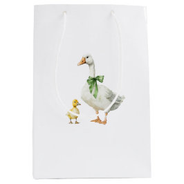 Bolsa De Regalo Mediana Mom Baby Ducks Animal Baby Shower