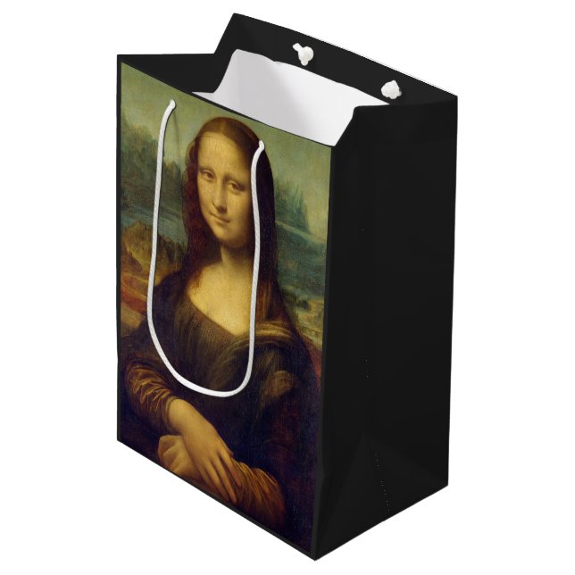 Bolsa De Regalo Mediana Mona Lisa by Leonardo Da Vinci (Angulo Anverso)