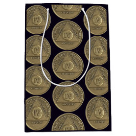 Bolsa De Regalo Mediana Moneda de 4 años de aniversario