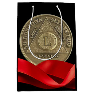 Bolsa De Regalo Mediana Moneda de Aniversario de Recuperación de 50 Años S