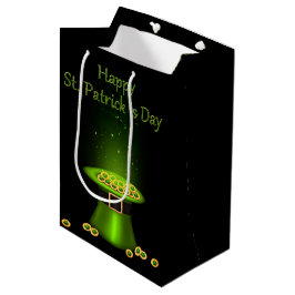 Bolsa De Regalo Mediana Monedas de Gorras del Día de San Patricio