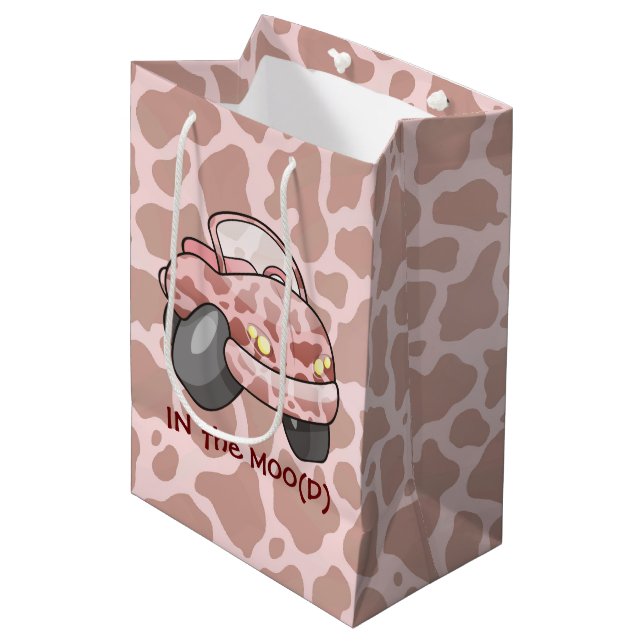 Bolsa De Regalo Mediana Moo Car (Angulo Anverso)