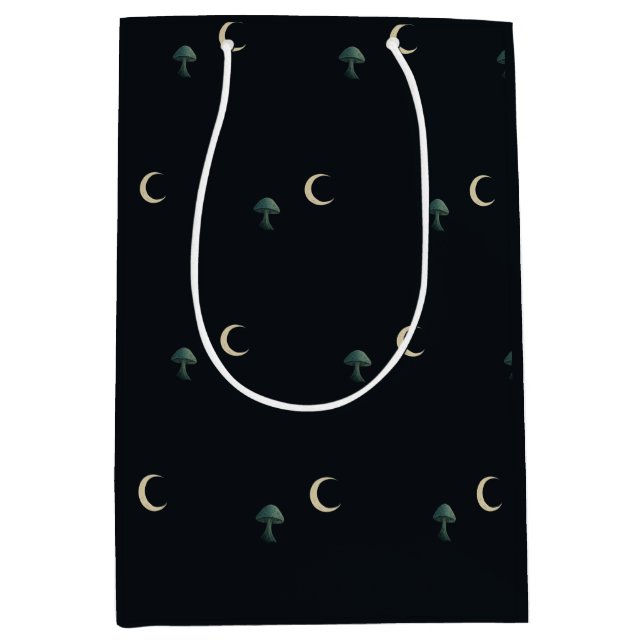 Bolsa De Regalo Mediana Moonlit Masquerade Elegant Halloween (Anverso)
