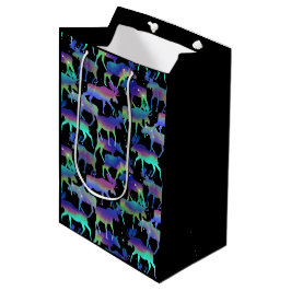 Bolsa De Regalo Mediana Moose de las luces del norte