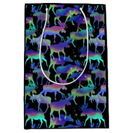 Bolsa De Regalo Mediana Moose de las luces del norte