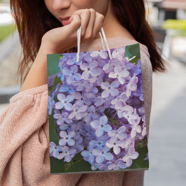 Bolsa De Regalo Mediana Morado Lilac Blooms Floral