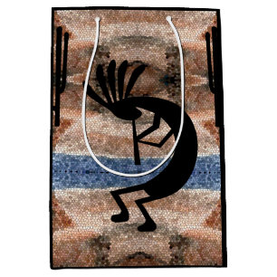 Bolsa De Regalo Mediana Mosaico del desierto de Kokopelli