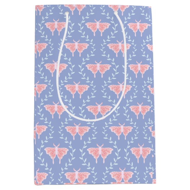 Bolsa De Regalo Mediana Moth & Vine de ensueño - Naturaleza caprichosa (Anverso)