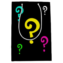 Bolsa De Regalo Mediana motif points d'interrogation