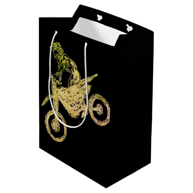 Bolsa De Regalo Mediana Motocross (Angulo reverso)