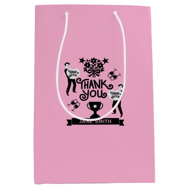 Bolsa De Regalo Mediana Muchas Gracias (Anverso)
