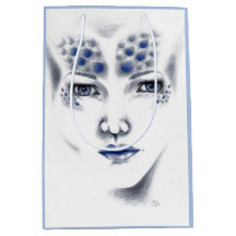 Mujer Alien Bella del Universo Arte Original