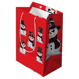 Bolsa De Regalo Mediana Muñeco de nieve gótico