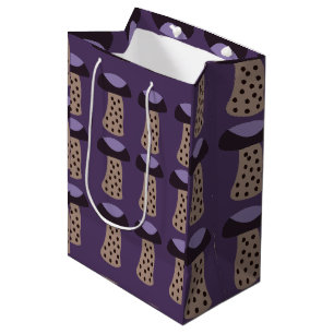 Bolsa De Regalo Mediana Mushroom Purple Mushroom