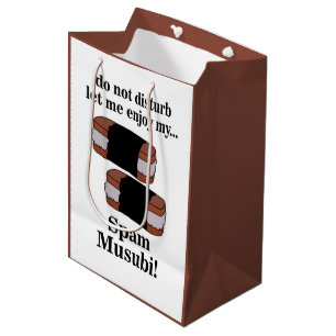 Bolsa De Regalo Mediana Musubi Déjame Disfrutar De Mi Musubi De Spam