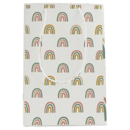 Bolsa De Regalo Mediana Muted boho rainbow scandi pattern 