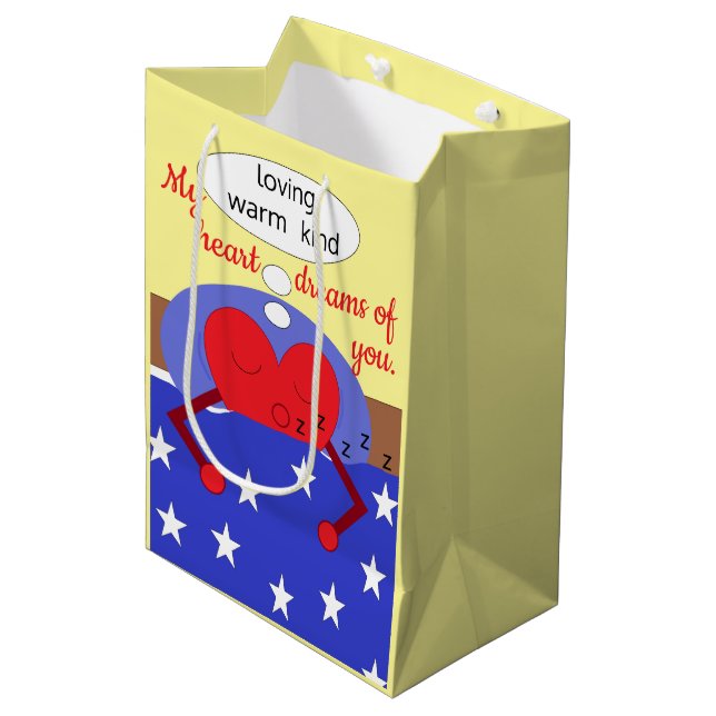 Bolsa De Regalo Mediana My Heart Dreams of You: (Angulo Anverso)