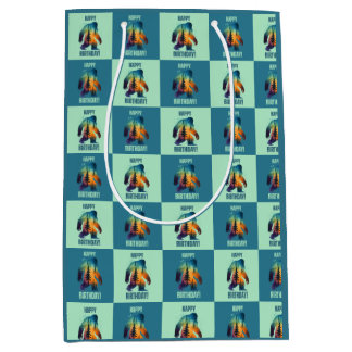 Bolsa De Regalo Mediana Mystical Bigfoot Woodland Birthday Gift Bag