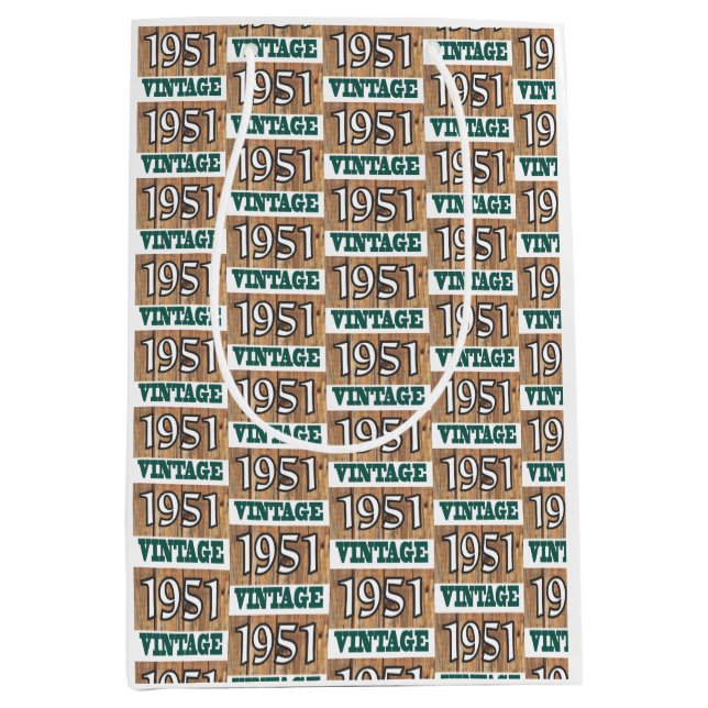 Bolsa De Regalo Mediana Nacido en 1951 (Anverso)