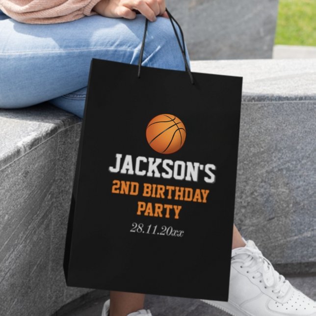 Bolsa De Regalo Mediana Nacido En Baloncesto Baloncesto Niños Temáticos Cu (Subido por el creador)