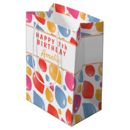 Bolsa De Regalo Mediana Nacimiento del patrón de globo fiesta