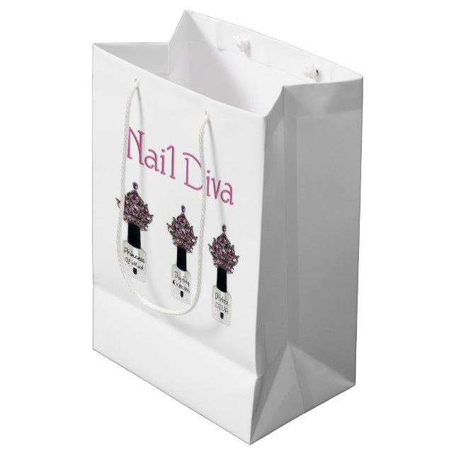 Bolsa De Regalo Mediana Nail Diva  (Angulo Anverso)