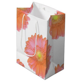 Bolsa De Regalo Mediana Naranja gerbera daisy