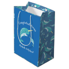Bolsa De Regalo Mediana Narwhal Baby Shower