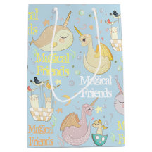 Narwhal y niños del personalizado de los azules