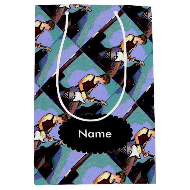 Bolsa De Regalo Mediana Nate y guitarra para regalos (Anverso)