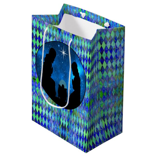 Bolsa De Regalo Mediana Nativity (Angulo Anverso)