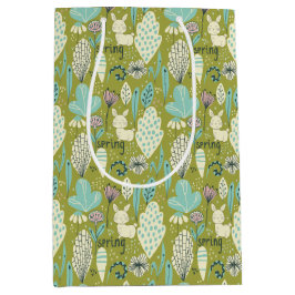 Bolsa De Regalo Mediana Naturaleza del conejo de primavera
