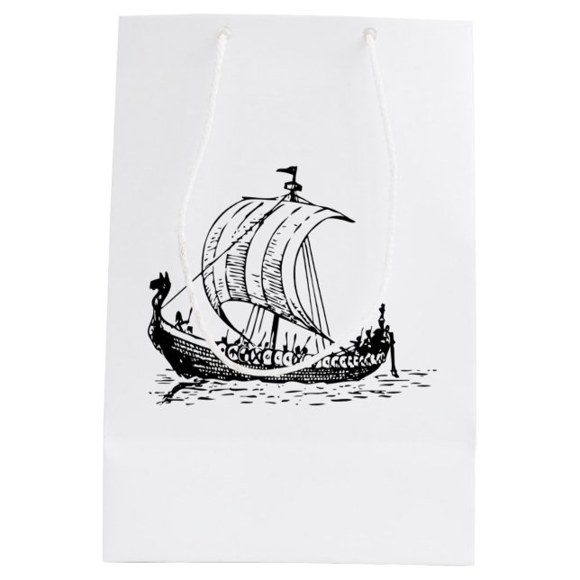 Bolsa De Regalo Mediana Nave de Viking (Reverso)