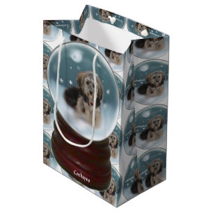 Bolsa De Regalo Mediana Navidad de Cockapoo