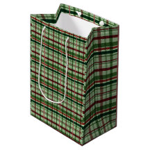 Navidad de Cuadro Verde y Rojo