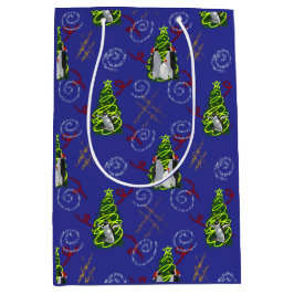Bolsa De Regalo Mediana Navidad de pingüino