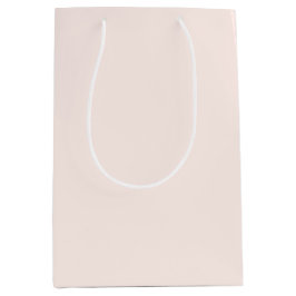 Bolsa De Regalo Mediana Navidad Rosa Color Sólido