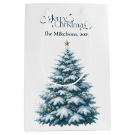 Bolsa De Regalo Mediana Navidades acogedores de Blue Rustic