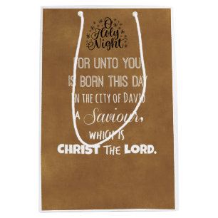 Bolsa De Regalo Mediana Navidades Biblia Verse