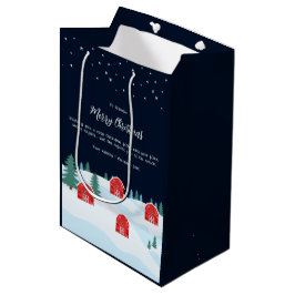 Bolsa De Regalo Mediana Navidades blancos rusos