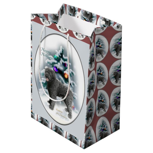 Bolsa De Regalo Mediana Navidades Bouvier des Flandres (Angulo reverso)