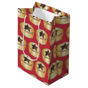 Bolsa De Regalo Mediana NAVIDADES británicos fruit mince pie comida festiv