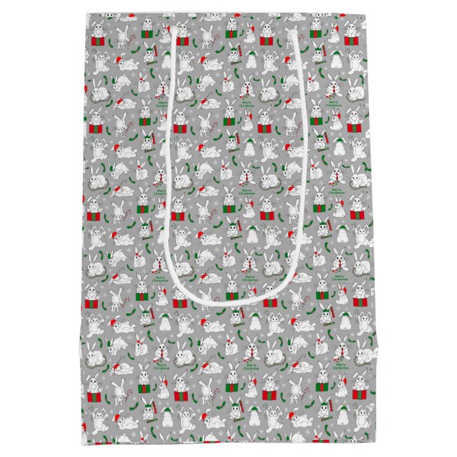 Bolsa De Regalo Mediana Navidades Bunnies (Reverso)